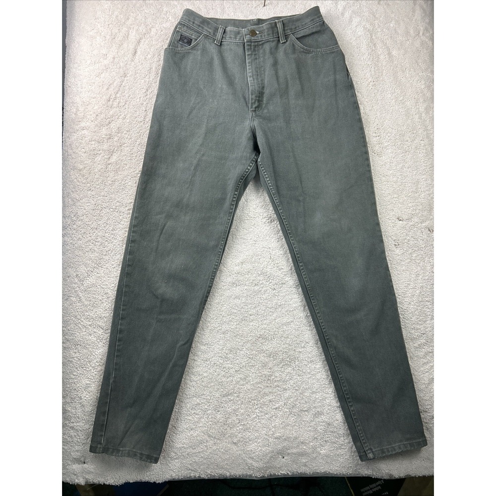 Vintage Wrangler For Women Jeans Green Bareback High‎ Waist Cowgirl 14/34
